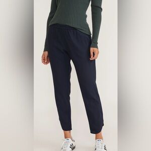 Marine Layer Striped Pull On Allison Pant EUC Size S Navy/ Blue